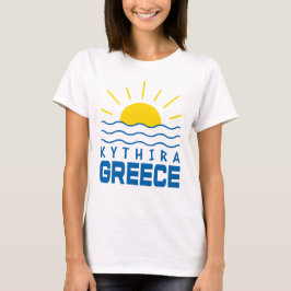 Kythira Griechenland Sonnenschein und Meereswellen T-Shirt