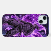 Kyubi Cyber-Samurai iPhone Hülle (Rückseite (Horizontal))