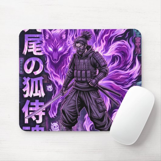 Kyubi Cyber-Samurai Mousepad (Mit Mouse)