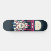 Kyubi Kitsune - Japanischer Fox Yokai Skateboard (Horizontal)