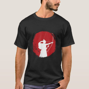 Kyudo Japanese Archer Samurai Warrior Hunter Bowma T-Shirt