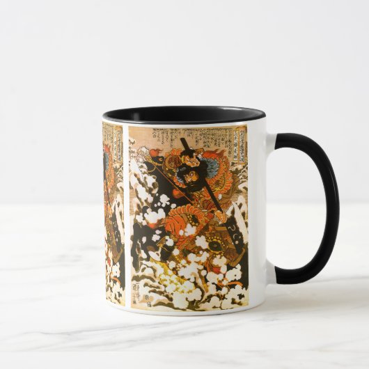 Kyusempo Sakucho Black Stallion Kuniyoshi Fine Art Tasse (Rechts)
