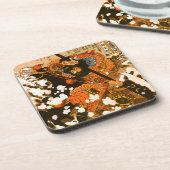 Kyusempo Sakucho Black Stallion Kuniyoshi Fine Art Untersetzer (Linke Seite)