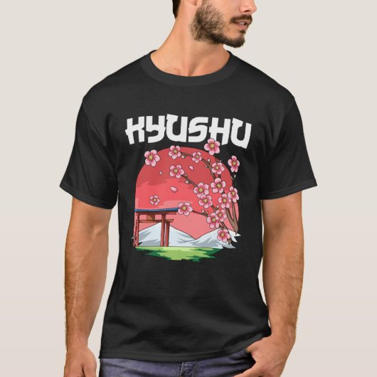 Kyushu  Kyokujitsuki Sakura Japan T-Shirt (Vorderseite)