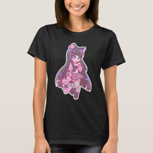 Kyuuchandesu Neko Emo Girl Cat Alt Girl Ästhetik T-Shirt