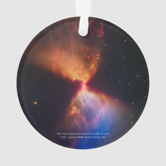 L1527 und Protostar - James Webb Space Telescope Ornament (Rückseite)