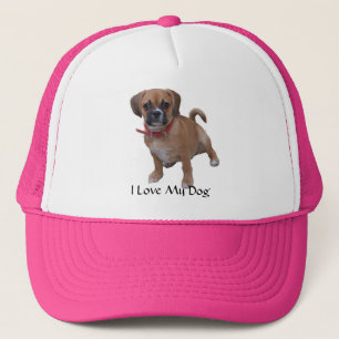 l1, i-Liebe mein Hund Truckerkappe