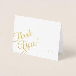 L33 Script Thank you gold foil Folienkarte