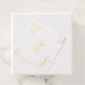 L33 Script Thank you gold foil Geschenkanhänger (Mit Box)