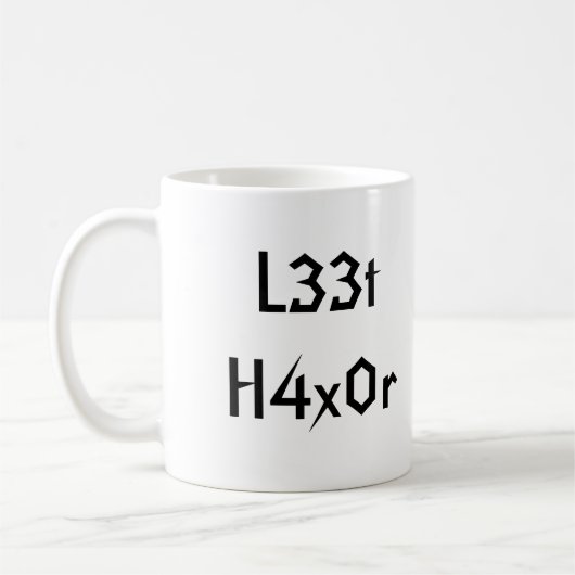 L33t H4x0r, L33t H4x0r Kaffeetasse (Links)