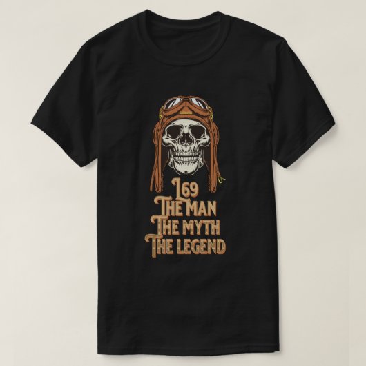 L69 DER MANN DER MYTH DER LEGEND T-Shirt (Design vorne)