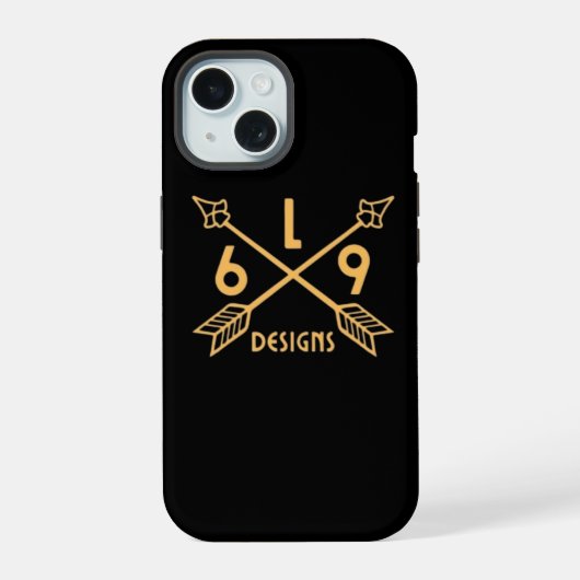 L69 DESIGN PFEILE iPhone 15 HÜLLE (Rückseite)