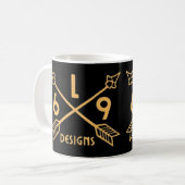 L69-DESIGNS-ARROWS KAFFEETASSE (Vorderseite Links)