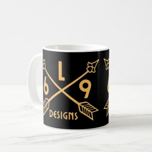 L69-DESIGNS-ARROWS KAFFEETASSE (Vorderseite Links)