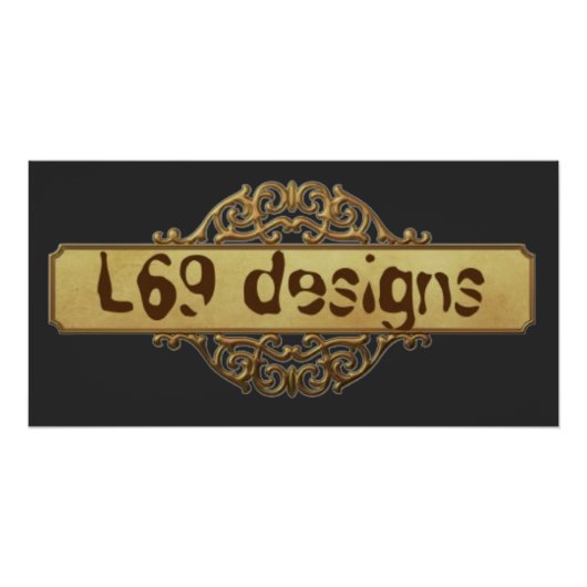 L69 DESIGNS GOLD BANNER POSTER (Vorderseite)