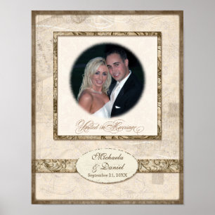 L743 11x14 Personalisiertes Hochzeitsgeschenk mit Poster