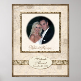 L743 11x14 Personalisiertes Hochzeitsgeschenk mit Poster