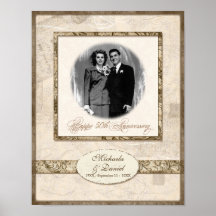 L744 11x14 50. Jubiläum Personalisiert mit Foto