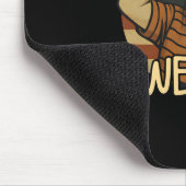 L7 Weenie Lustiger Baseball USA  Mousepad (Ecke)