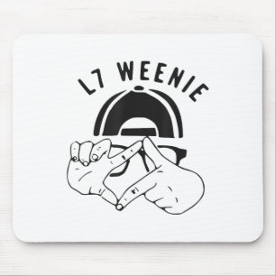 L7 Würstchen Funny Youth Kids Boys Baseball _1 Mousepad