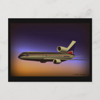 L-1011 Tristar Dusk Flug Postkarte