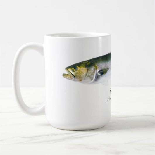 L 15 oz Bluefish Coffee Tasse (Links)