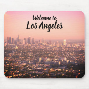 L.A. bei Sonnenuntergang: Willkommen in Los Angele Mousepad