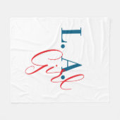 L. A. Girl Los Angeles Modern Minimalist Plain Fleecedecke (Vorderseite (Horizontal))