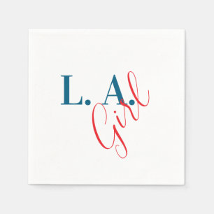 L. A. Girl Los Angeles Moderner Minimalist Schlich Serviette