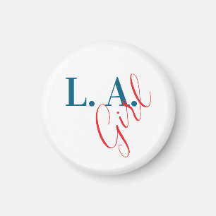 L. A. Girl Los Angeles modernes minimalistisches D Magnet