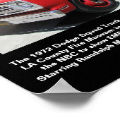 L.A. Landkreis-Feuerwehr-Druckkopf-51 Poster (Ecke)