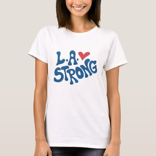 L.A. Strong, Kalifornien, Unterstützung für Waldbr T-Shirt (Vorderseite)