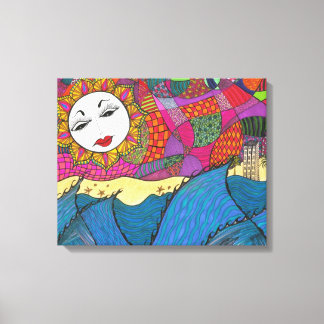 L.A. Sunset ~ Giclee Canvas Print Leinwanddruck