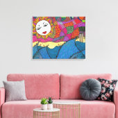 L.A. Sunset ~ Giclee Canvas Print Leinwanddruck (Insitu (Wohnzimmer))