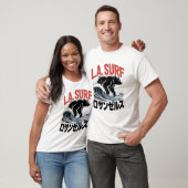 L.A. Surf Bear Japanese Typography T-Shirt (Unisex)
