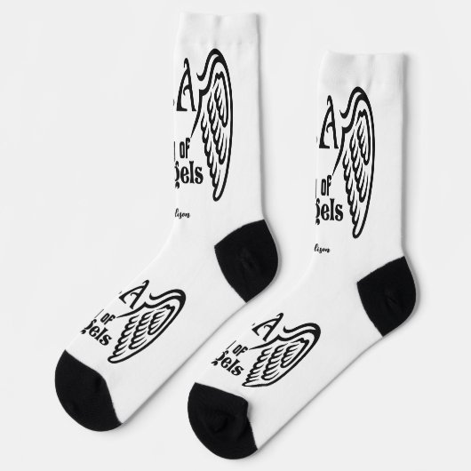 L.A. Wings individuelle Name Socken (Linkes Detail)