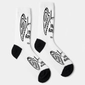 L.A. Wings individuelle Name Socken (Rechts)