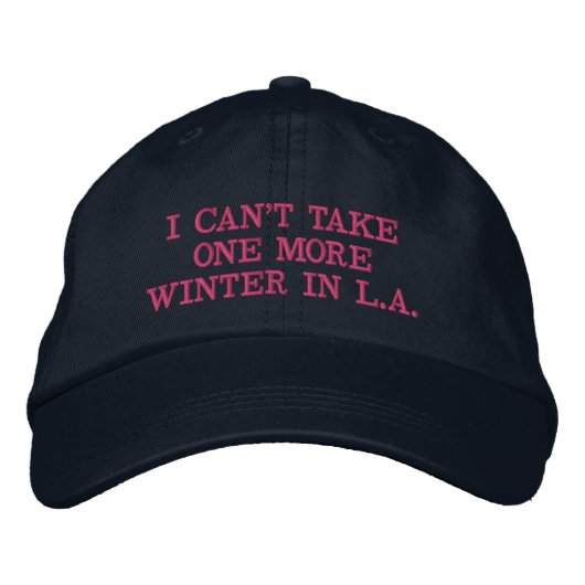 L.A. Winter Baseball Cap Bestickte Baseballkappe (Vorderseite)