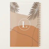 L - Anfangsbuchstabe L Abstraktes Design Planer (Rückseite)