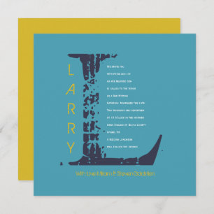 L Anfangssammlungs-Schläger-Bar Mitzvah Einladung