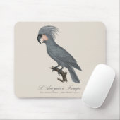 L’Ara gris à Trompe / Gray Palm Cockatoo Mousepad (Mit Mouse)