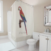 L' Ara Macao / Scarlet Macaw Duschvorhang (Beispiel)