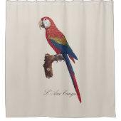 L' Ara Macao / Scarlet Macaw Duschvorhang (Vorderseite)