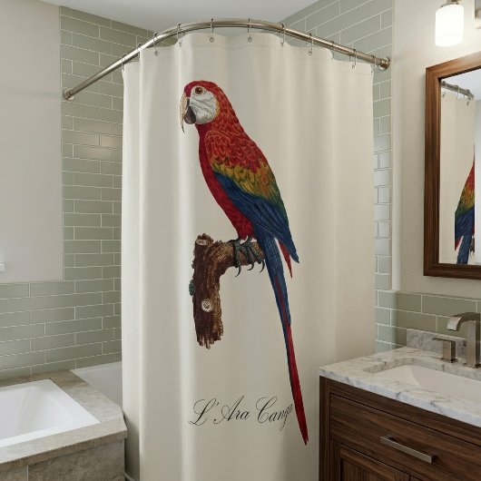 L' Ara Macao / Scarlet Macaw Duschvorhang