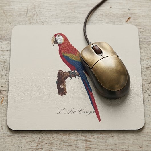 L' Ara Macao / Scarlet Macaw Mousepad