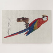 L' Ara Macao / Scarlet Macaw Puzzle (Horizontal)