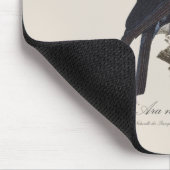 L' Ara Noir a Trompe / Palm Cockatoo Mousepad (Ecke)