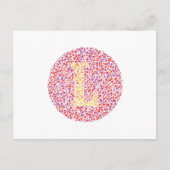 ‚L‘-Augenprüfbrief Postkarte (Vorderseite)