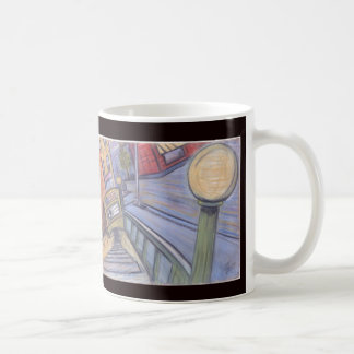 L Bahnstation in Bedford ave. Kaffeetasse