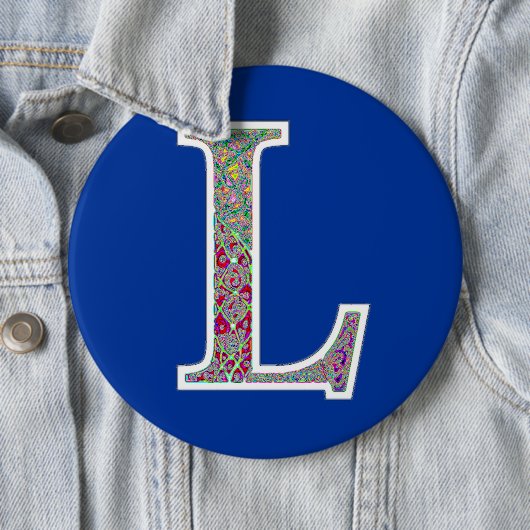 L belichteter Monogrammknopf Button (Beispiel)